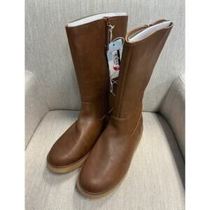 NWT Girls Cat & Jack Cognac Alaina Riding Boots - Size 5